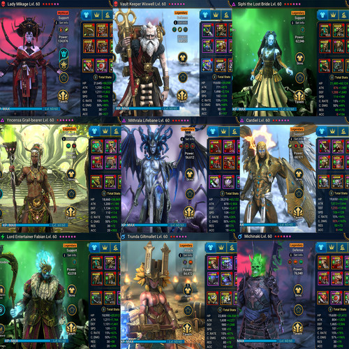 RaidShadowLegends|2Mytical|90L